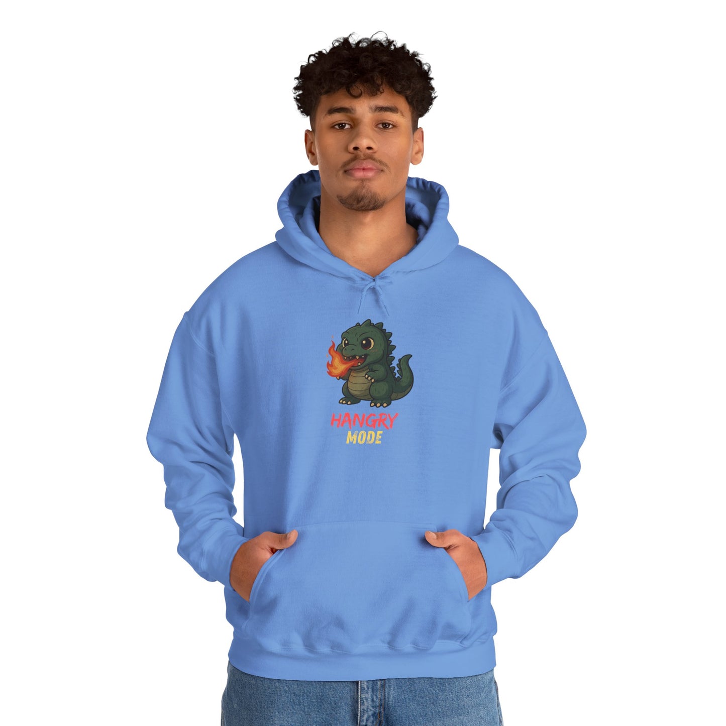 Hangry Mode Dino Unisex Heavy Blend™ Hooded Sweatshirt