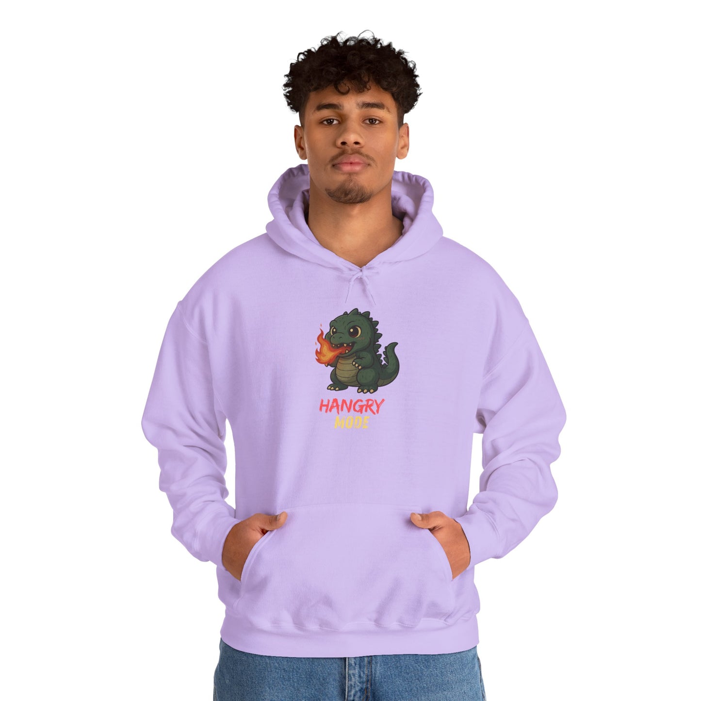 Hangry Mode Dino Unisex Heavy Blend™ Hooded Sweatshirt