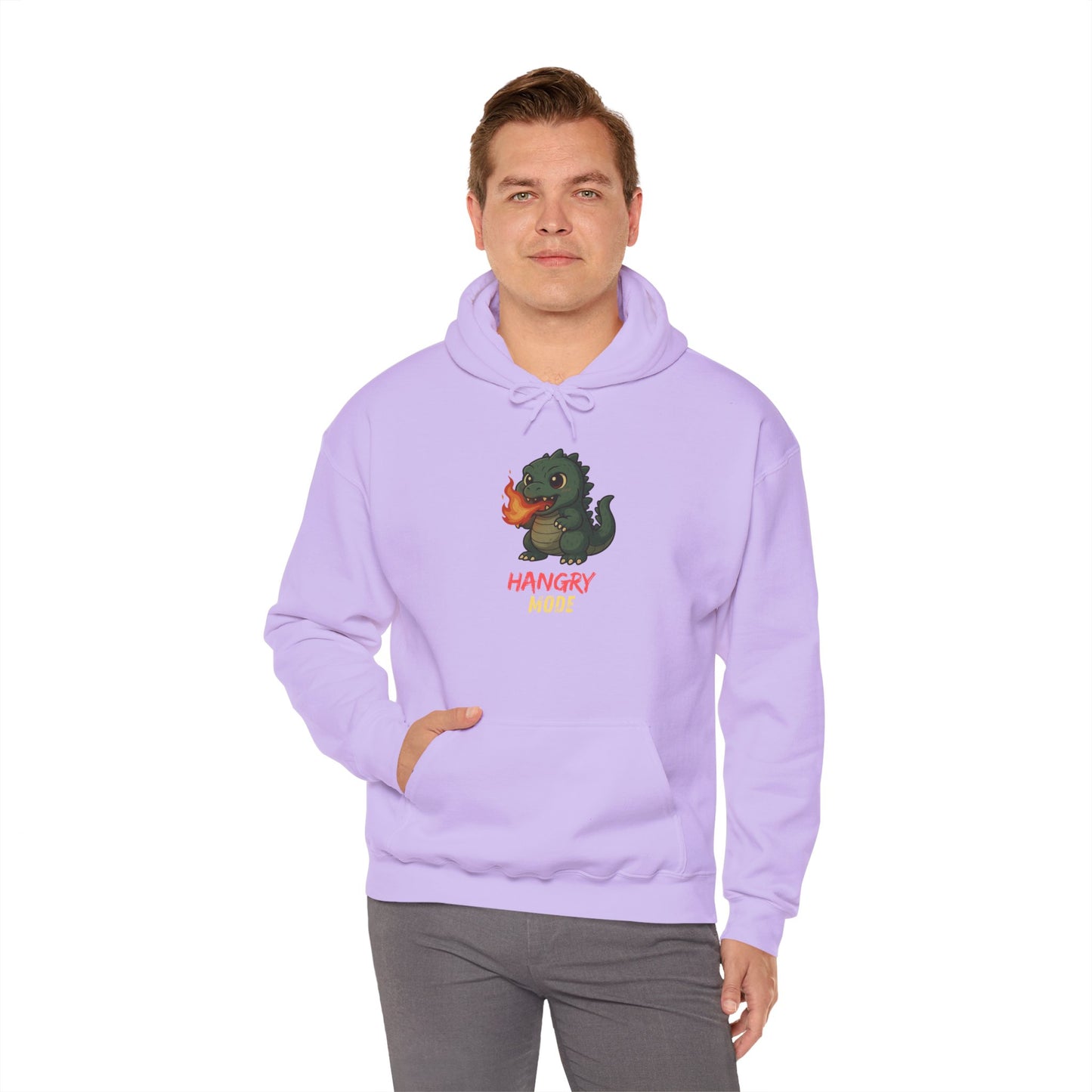 Hangry Mode Dino Unisex Heavy Blend™ Hooded Sweatshirt