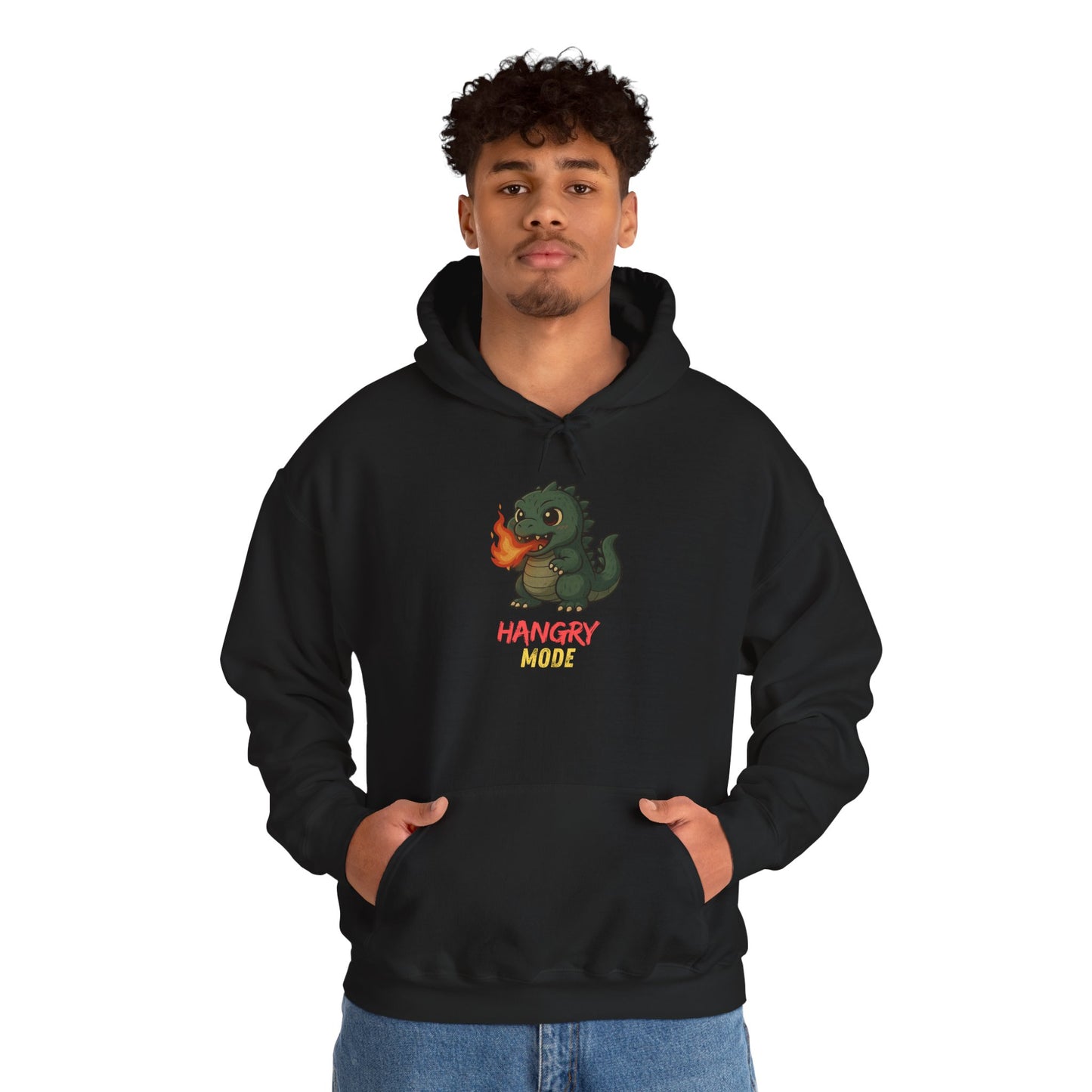 Hangry Mode Dino Unisex Heavy Blend™ Hooded Sweatshirt