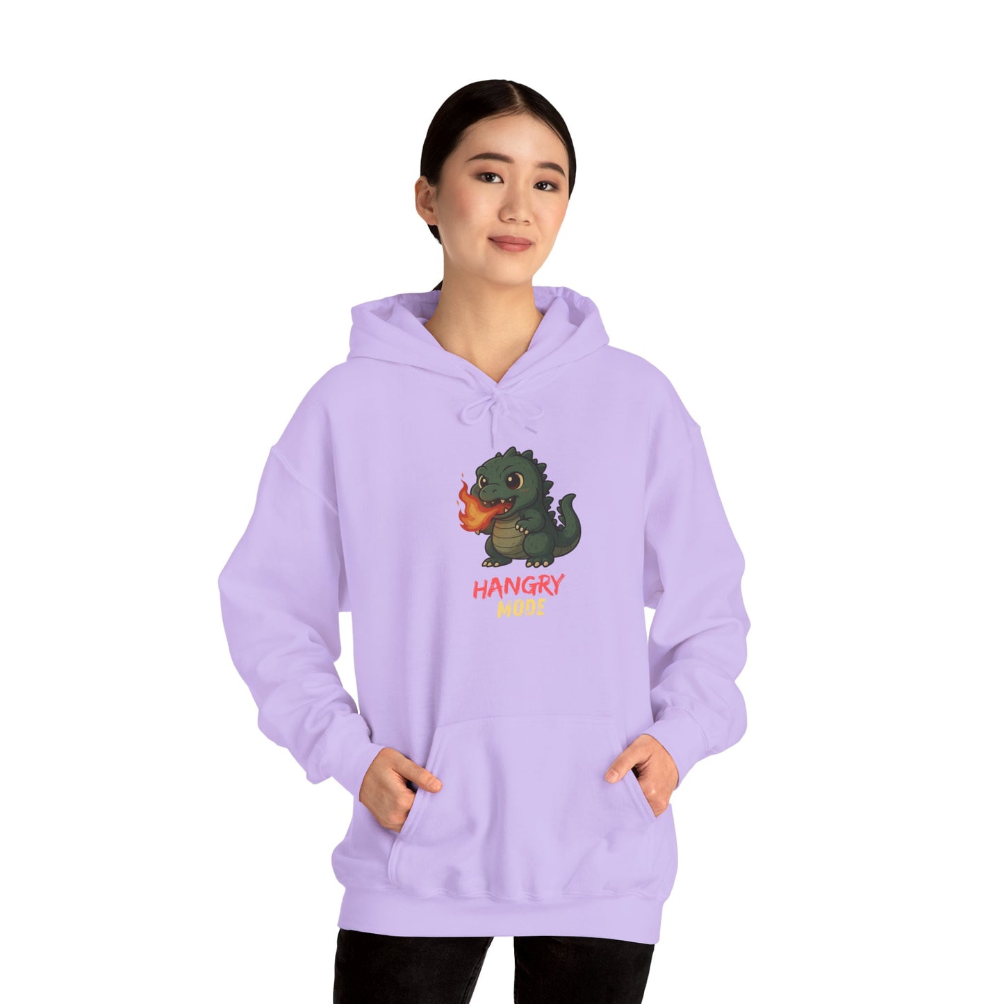 Hangry Mode Dino Unisex Heavy Blend™ Hooded Sweatshirt