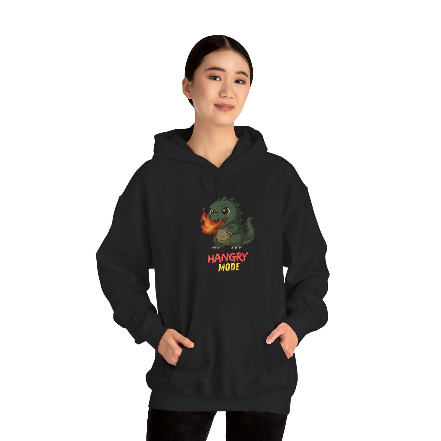 Hangry Mode Dino Unisex Heavy Blend™ Hooded Sweatshirt