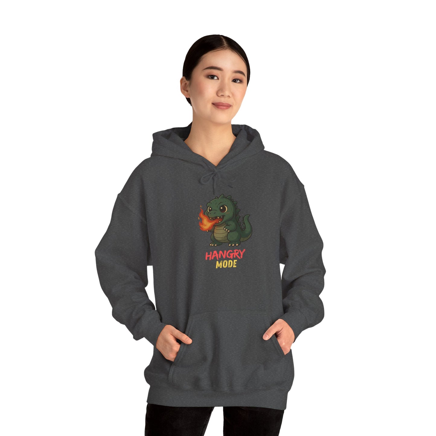 Hangry Mode Dino Unisex Heavy Blend™ Hooded Sweatshirt