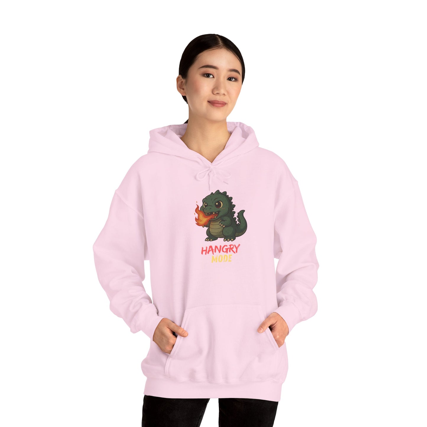 Hangry Mode Dino Unisex Heavy Blend™ Hooded Sweatshirt