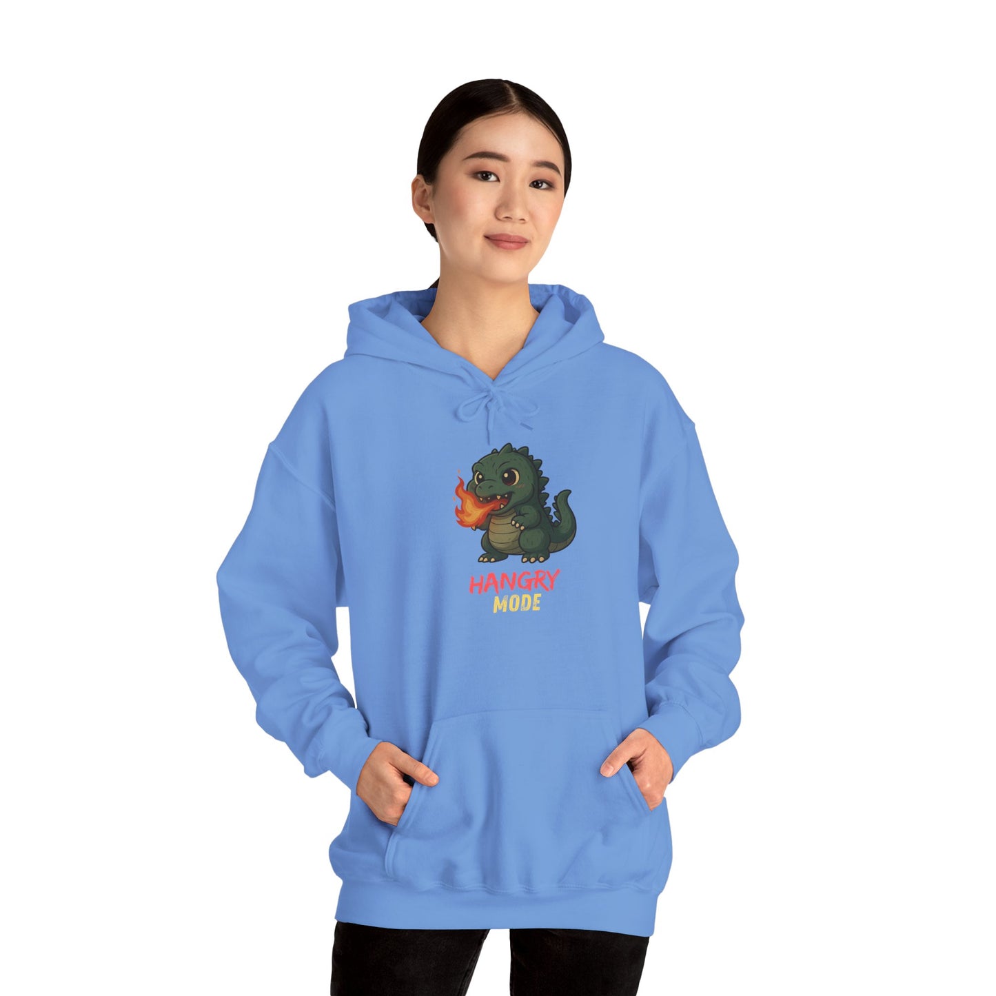Hangry Mode Dino Unisex Heavy Blend™ Hooded Sweatshirt