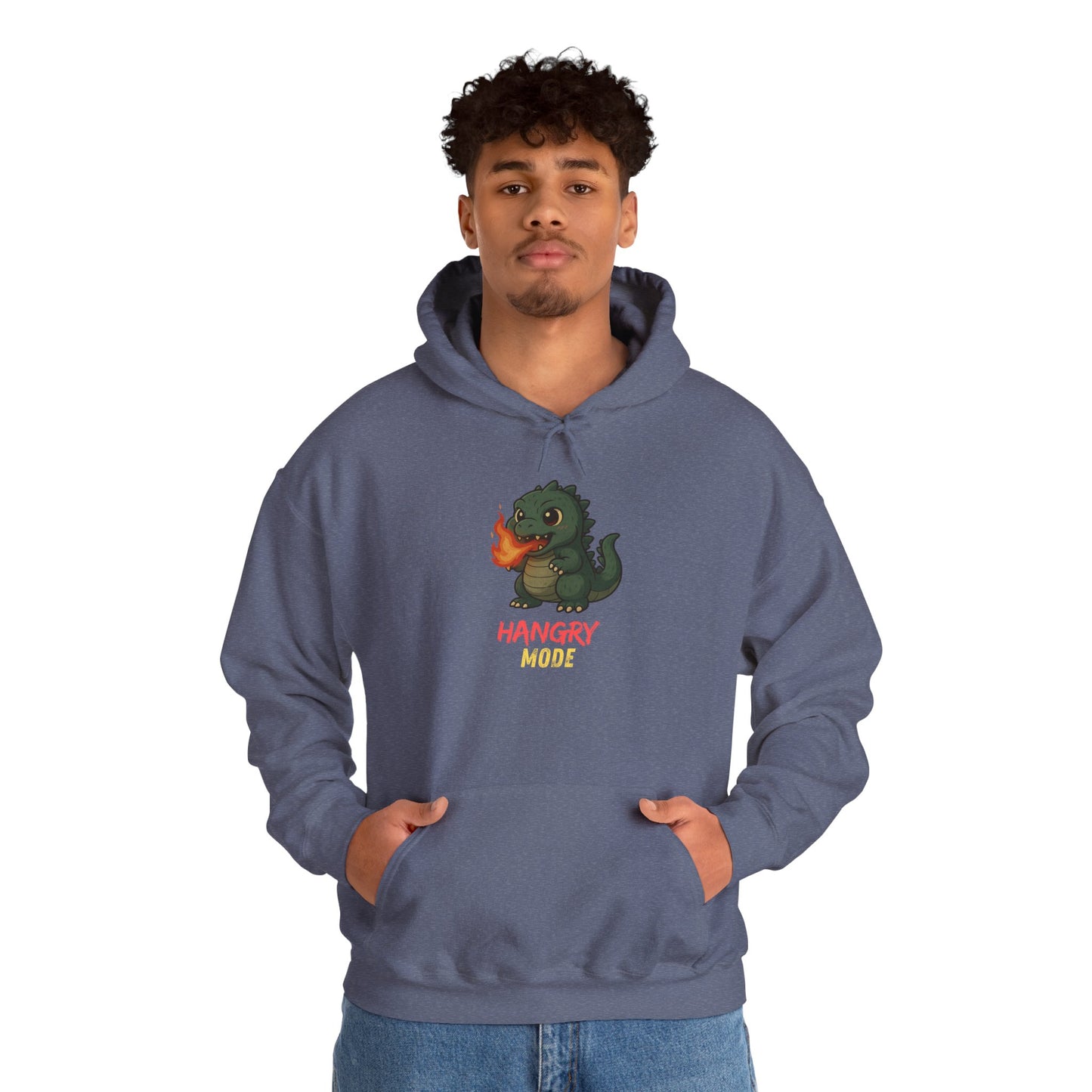 Hangry Mode Dino Unisex Heavy Blend™ Hooded Sweatshirt
