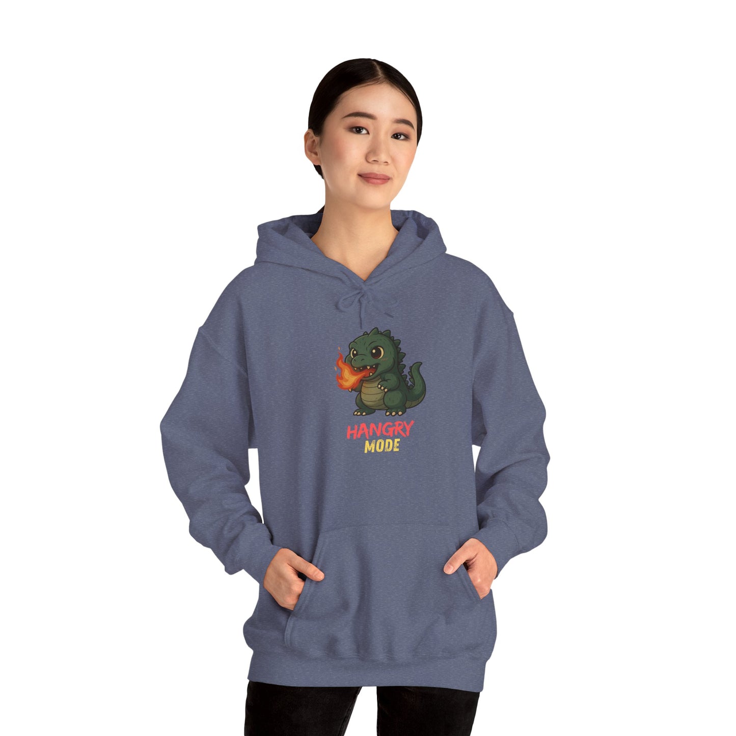 Hangry Mode Dino Unisex Heavy Blend™ Hooded Sweatshirt