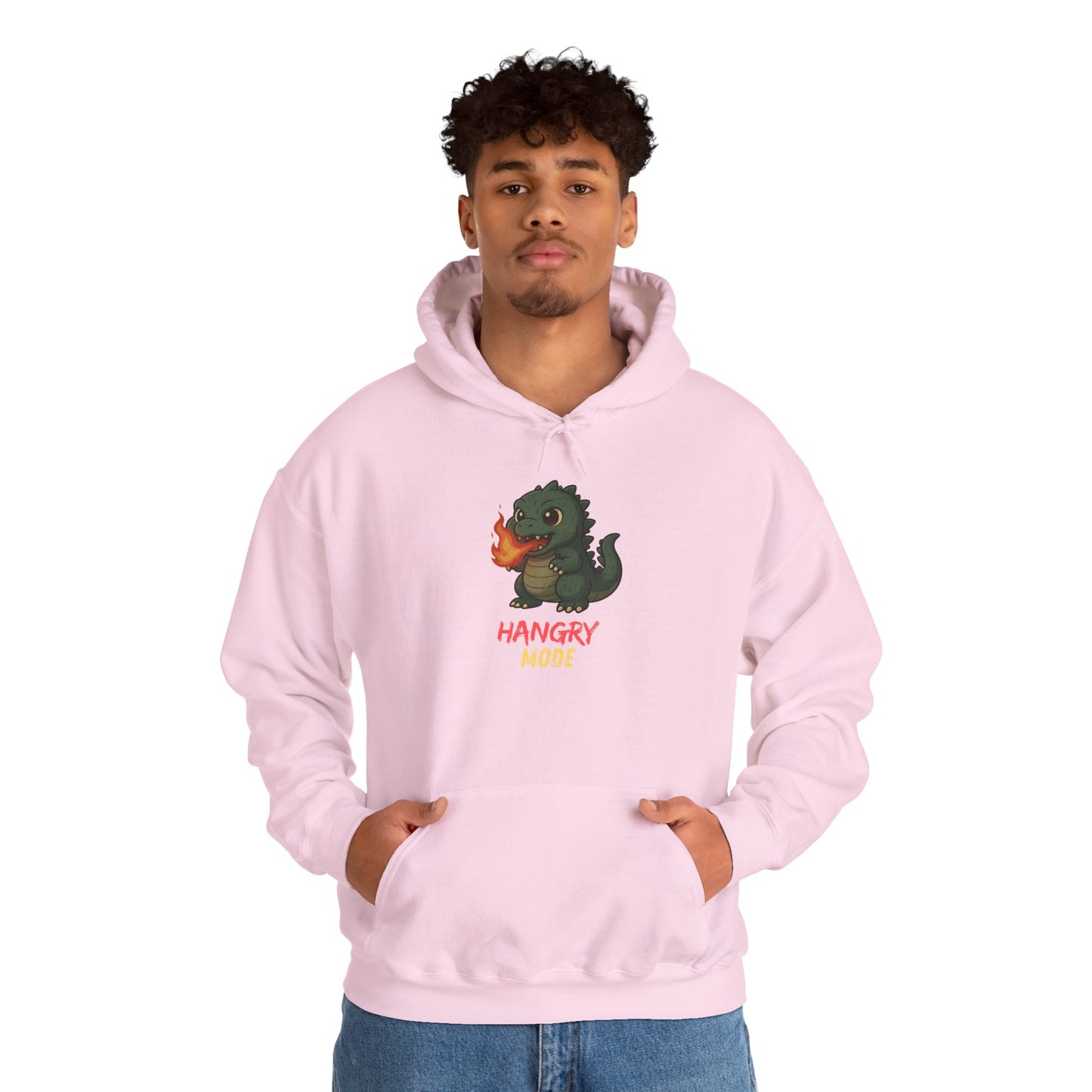 Hangry Mode Dino Unisex Heavy Blend™ Hooded Sweatshirt