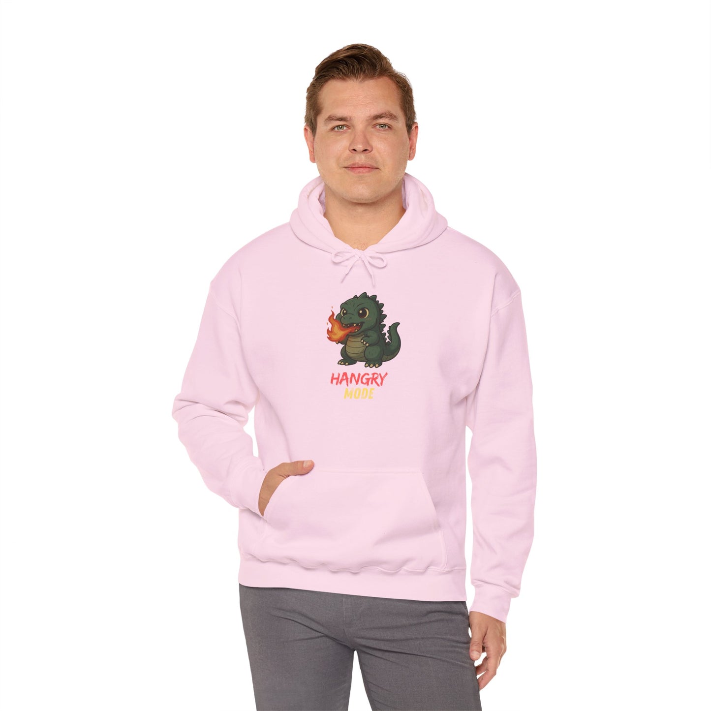 Hangry Mode Dino Unisex Heavy Blend™ Hooded Sweatshirt