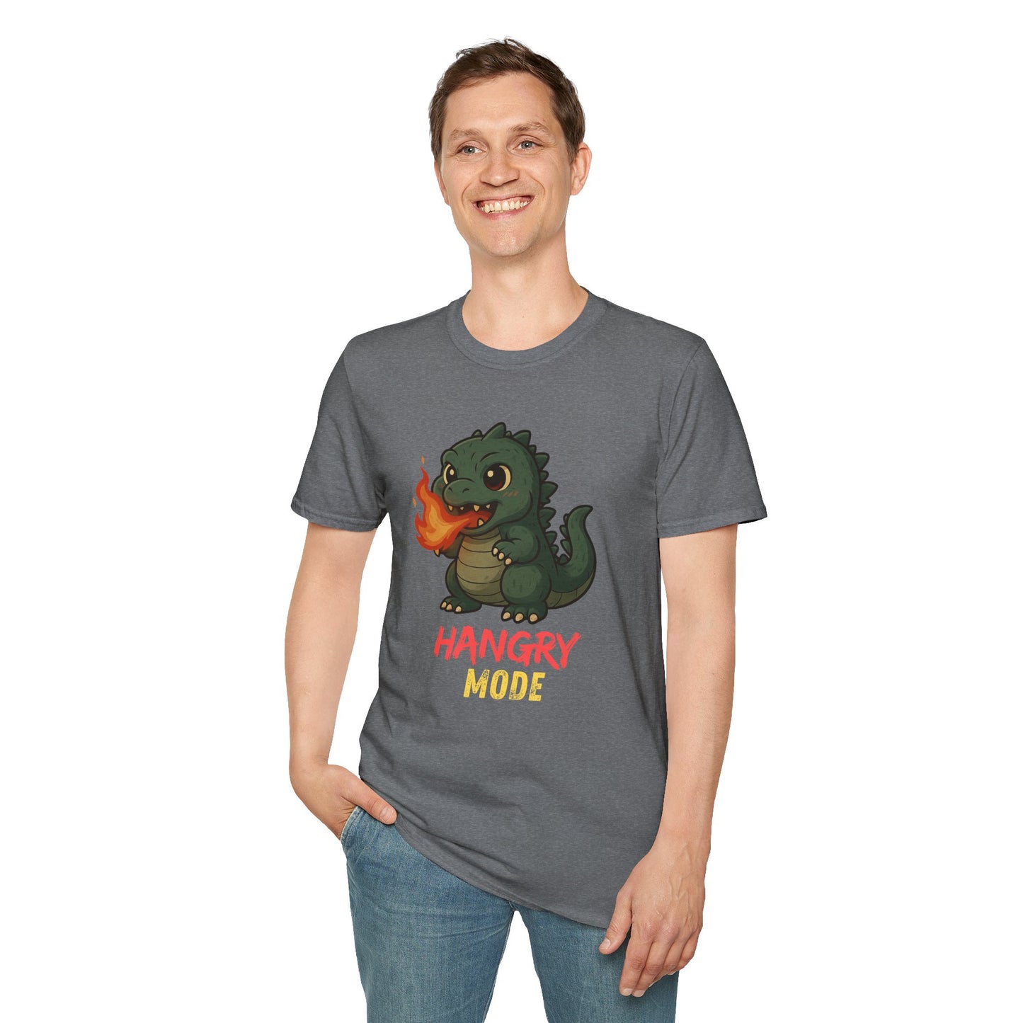 Hangry Mode Dino - Unisex Softstyle T-Shirt