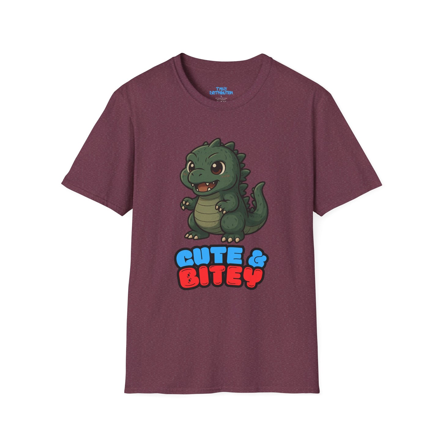 Cute & Bitey Dino - Unisex Softstyle T-Shirt