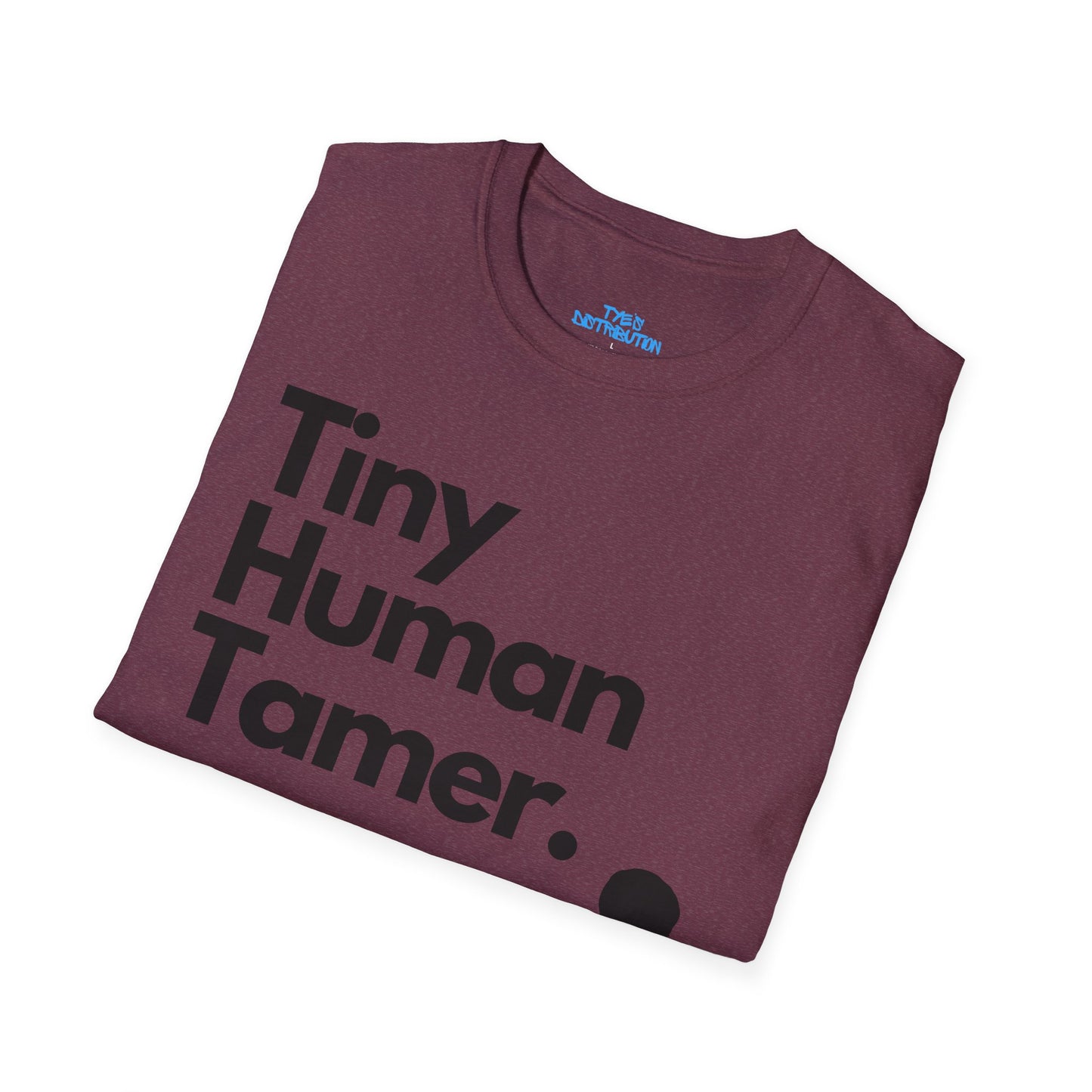 Tiny Human Tamer W/ Black Design - Unisex Softstyle T-Shirt