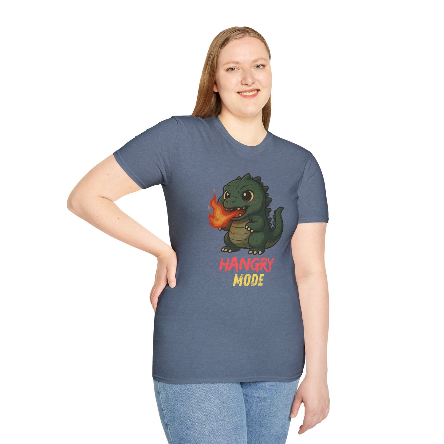 Hangry Mode Dino - Unisex Softstyle T-Shirt