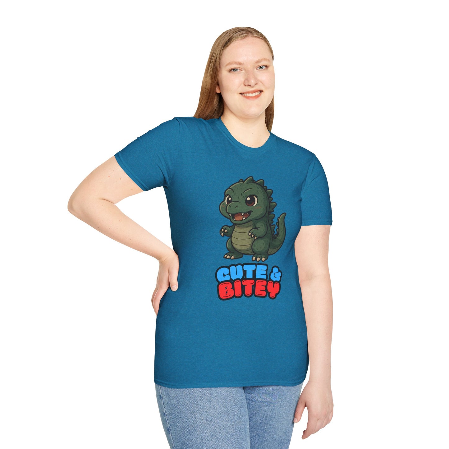 Cute & Bitey Dino - Unisex Softstyle T-Shirt