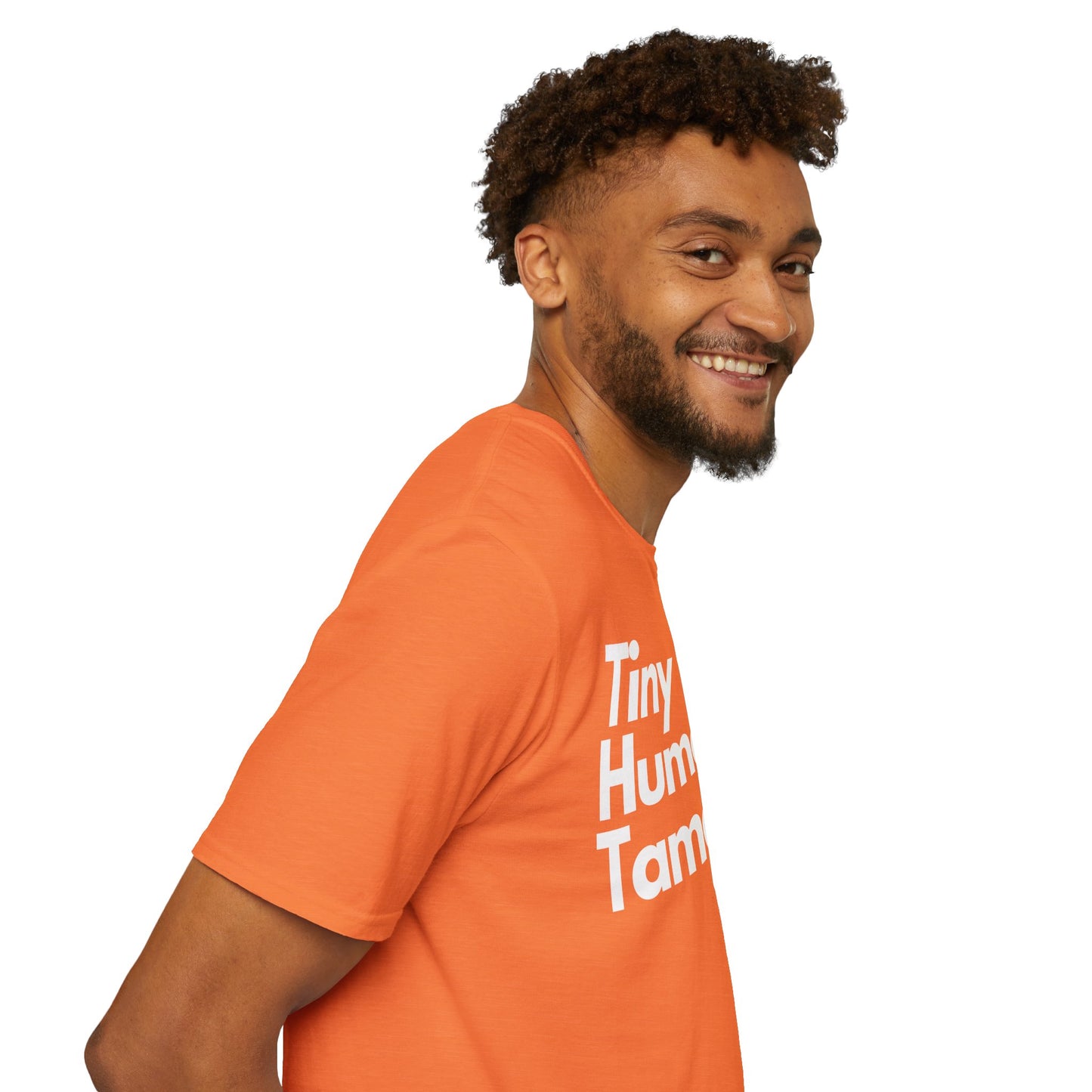 Tiny Human Tamer W/ White Design - Unisex Softstyle T-Shirt
