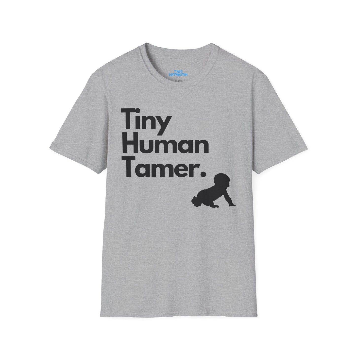 Tiny Human Tamer W/ Black Design - Unisex Softstyle T-Shirt