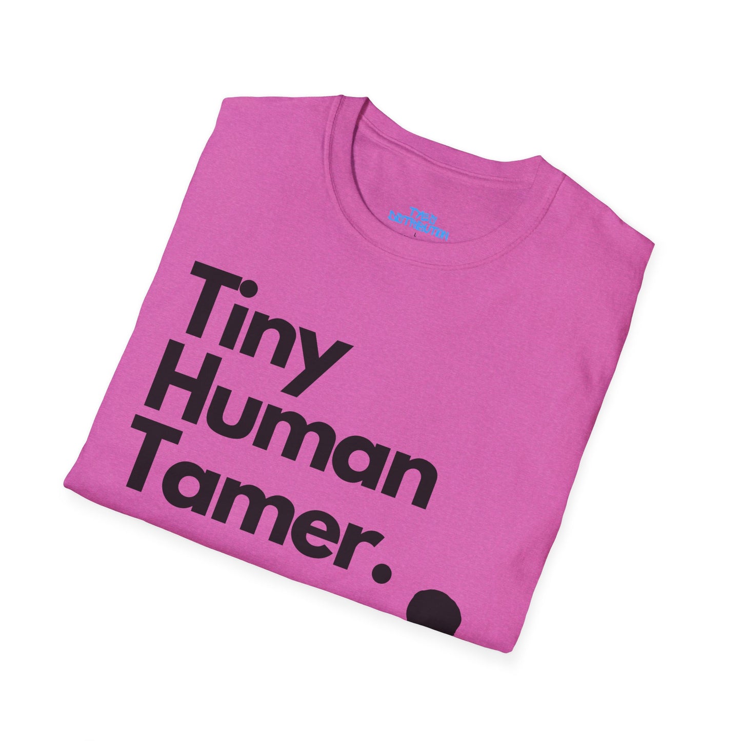 Tiny Human Tamer W/ Black Design - Unisex Softstyle T-Shirt