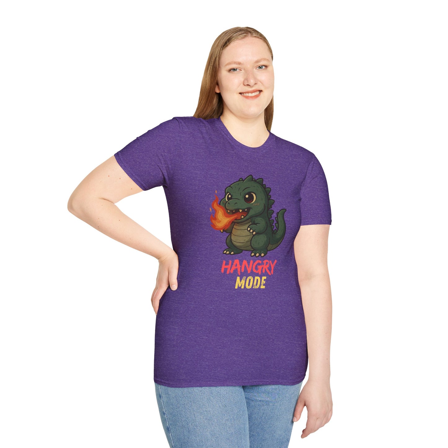 Hangry Mode Dino - Unisex Softstyle T-Shirt