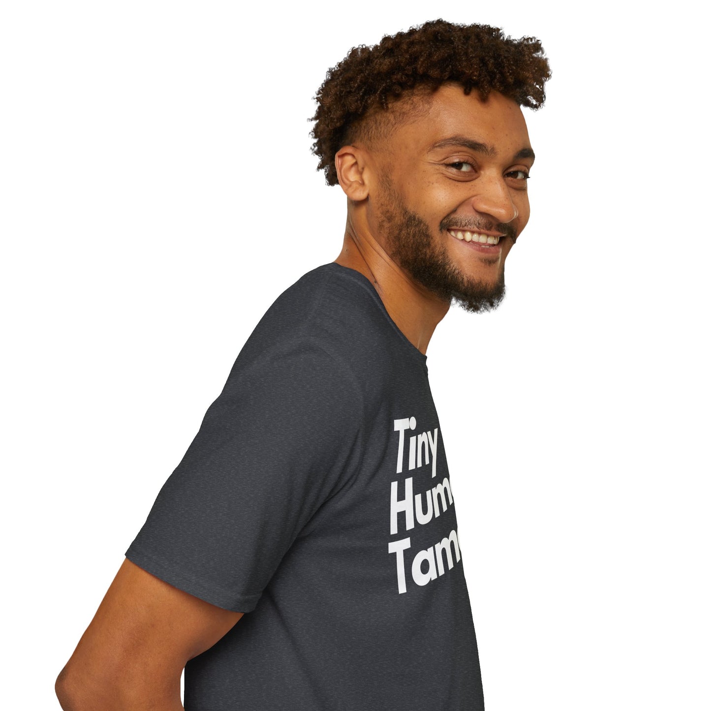 Tiny Human Tamer W/ White Design - Unisex Softstyle T-Shirt