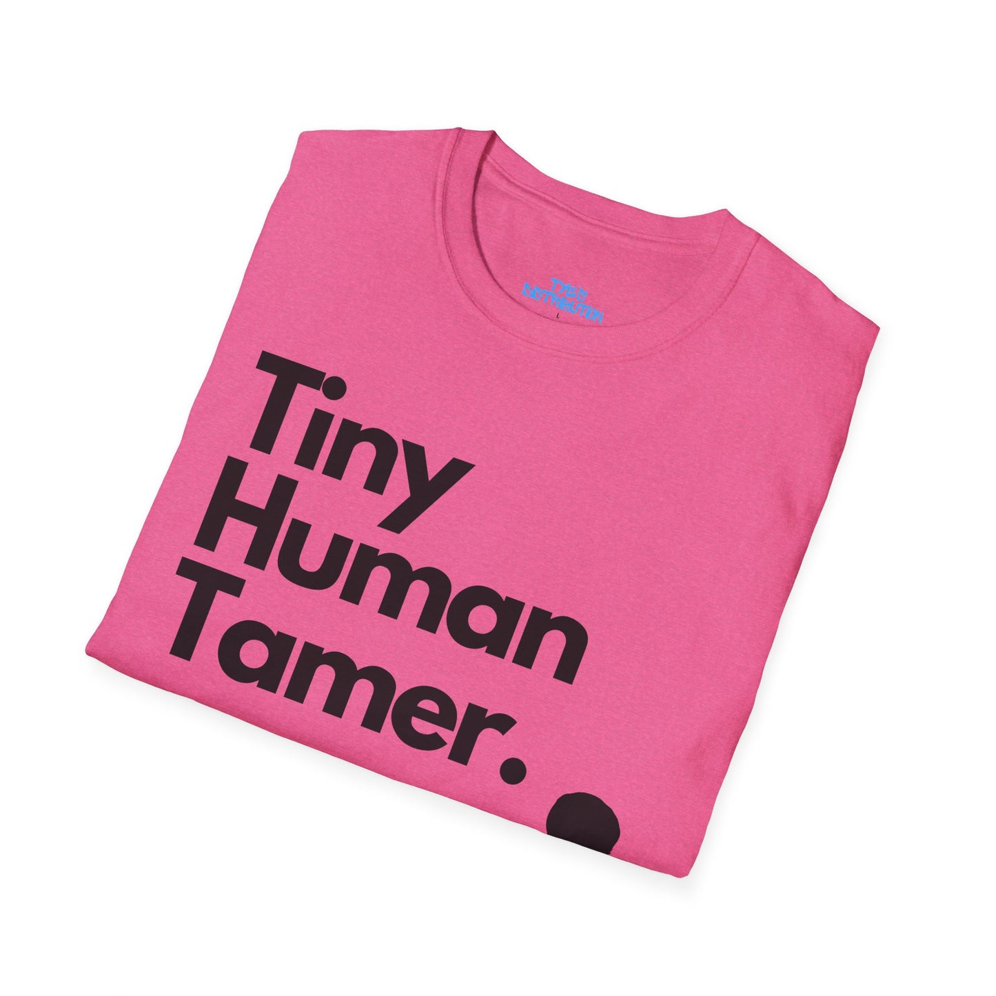 Tiny Human Tamer W/ Black Design - Unisex Softstyle T-Shirt