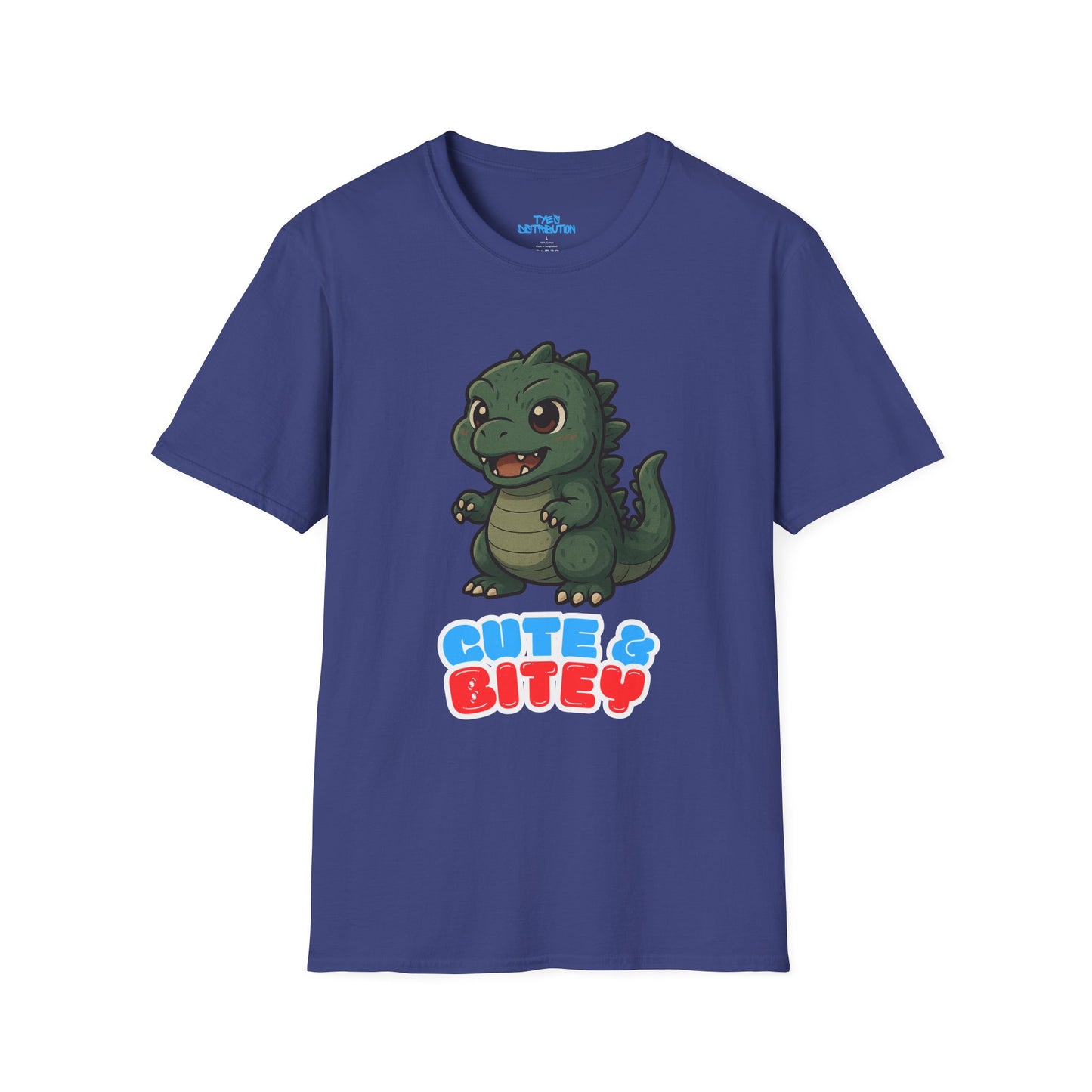 Cute & Bitey /W White Outline - Unisex Softstyle T-Shirt