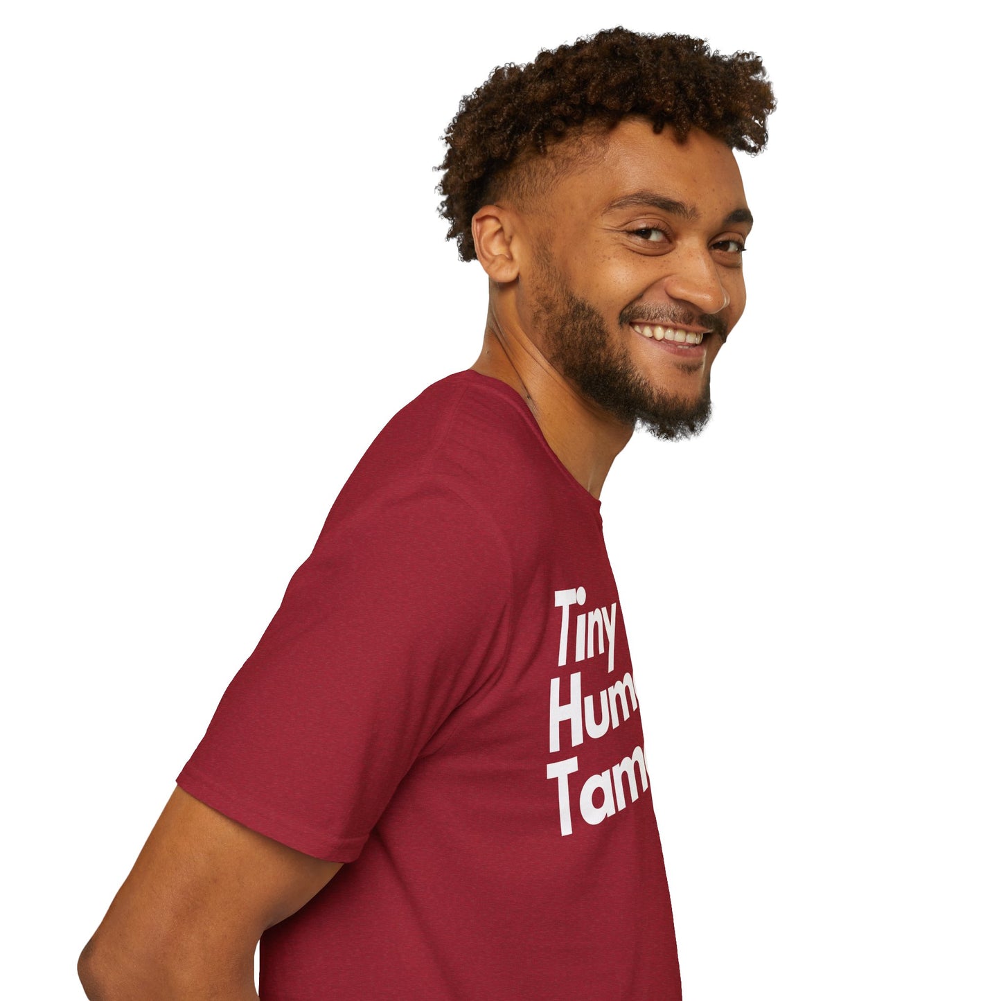 Tiny Human Tamer W/ White Design - Unisex Softstyle T-Shirt