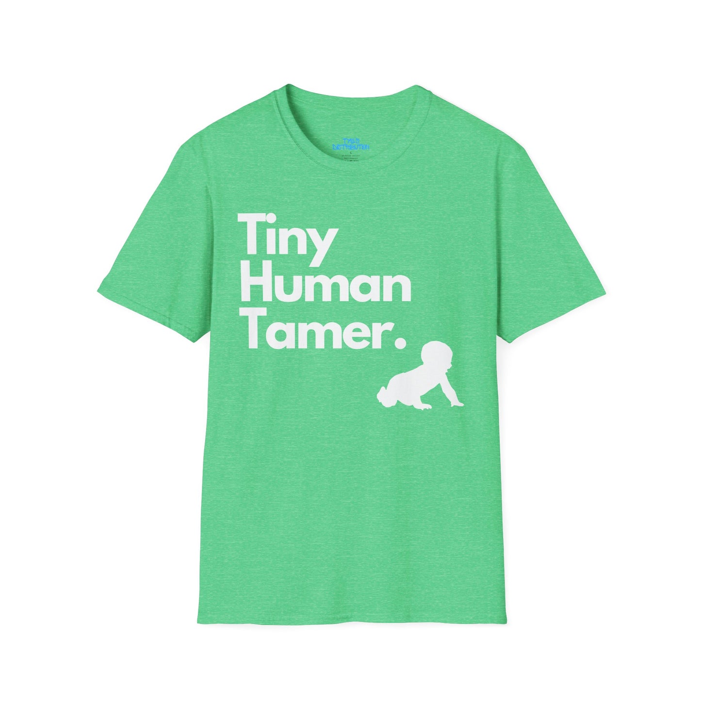 Tiny Human Tamer W/ White Design - Unisex Softstyle T-Shirt