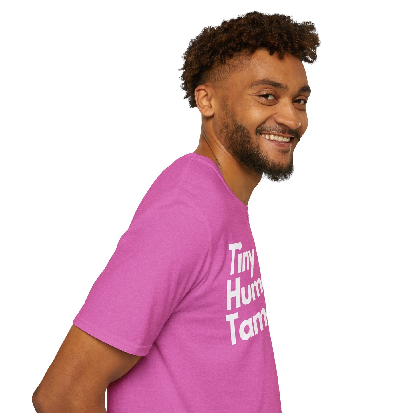 Tiny Human Tamer W/ White Design - Unisex Softstyle T-Shirt