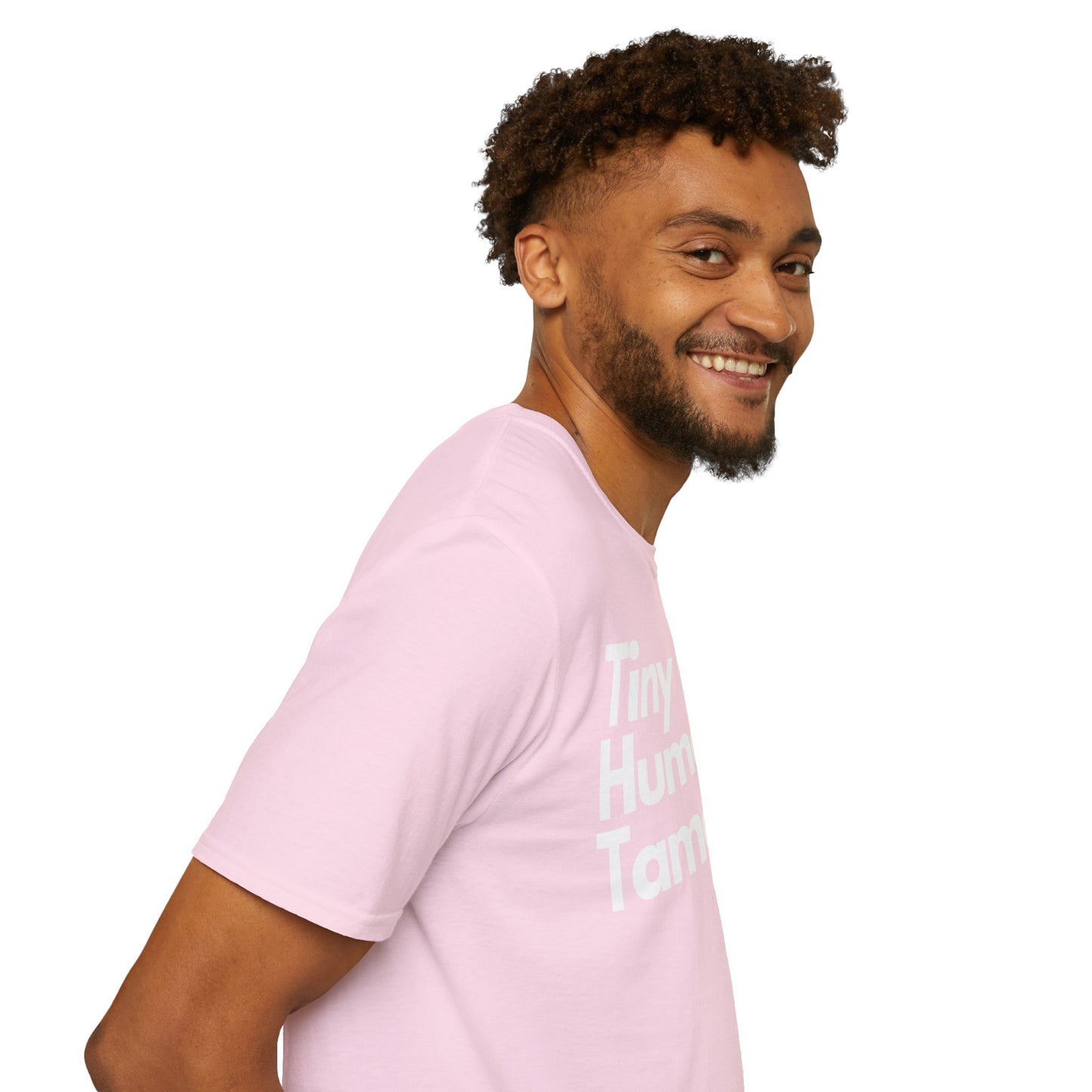 Tiny Human Tamer W/ White Design - Unisex Softstyle T-Shirt