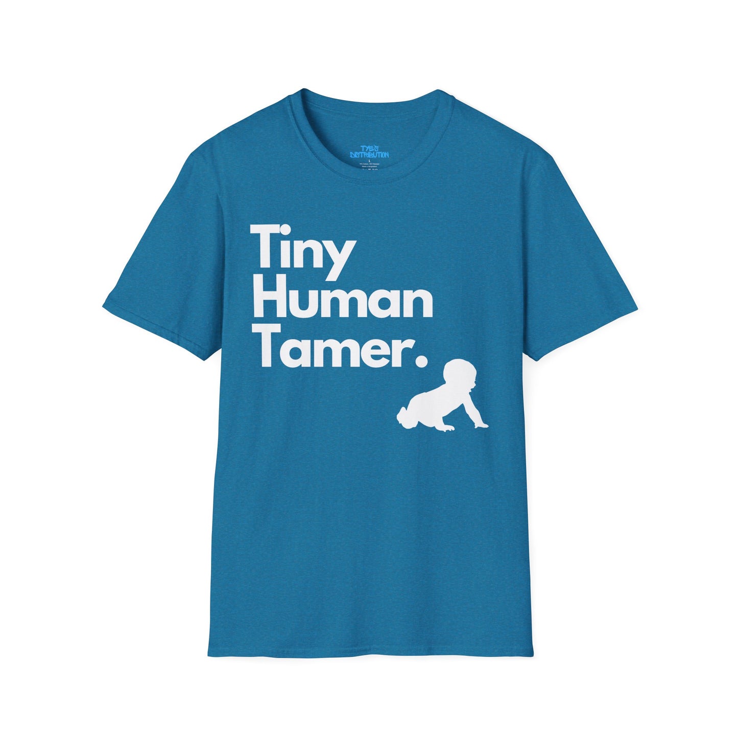 Tiny Human Tamer W/ White Design - Unisex Softstyle T-Shirt