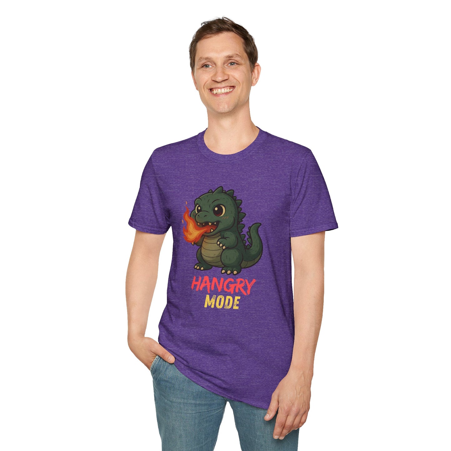 Hangry Mode Dino - Unisex Softstyle T-Shirt