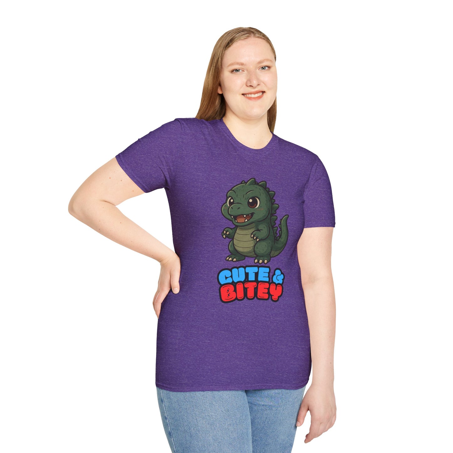 Cute & Bitey Dino - Unisex Softstyle T-Shirt