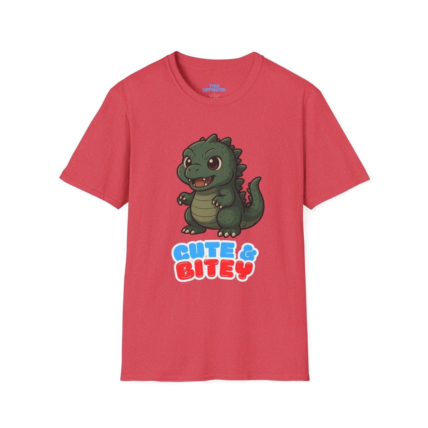Cute & Bitey /W White Outline - Unisex Softstyle T-Shirt