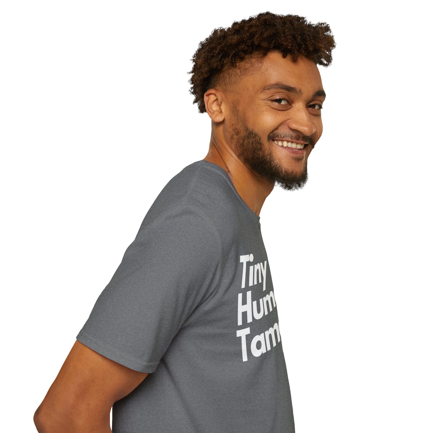 Tiny Human Tamer W/ White Design - Unisex Softstyle T-Shirt