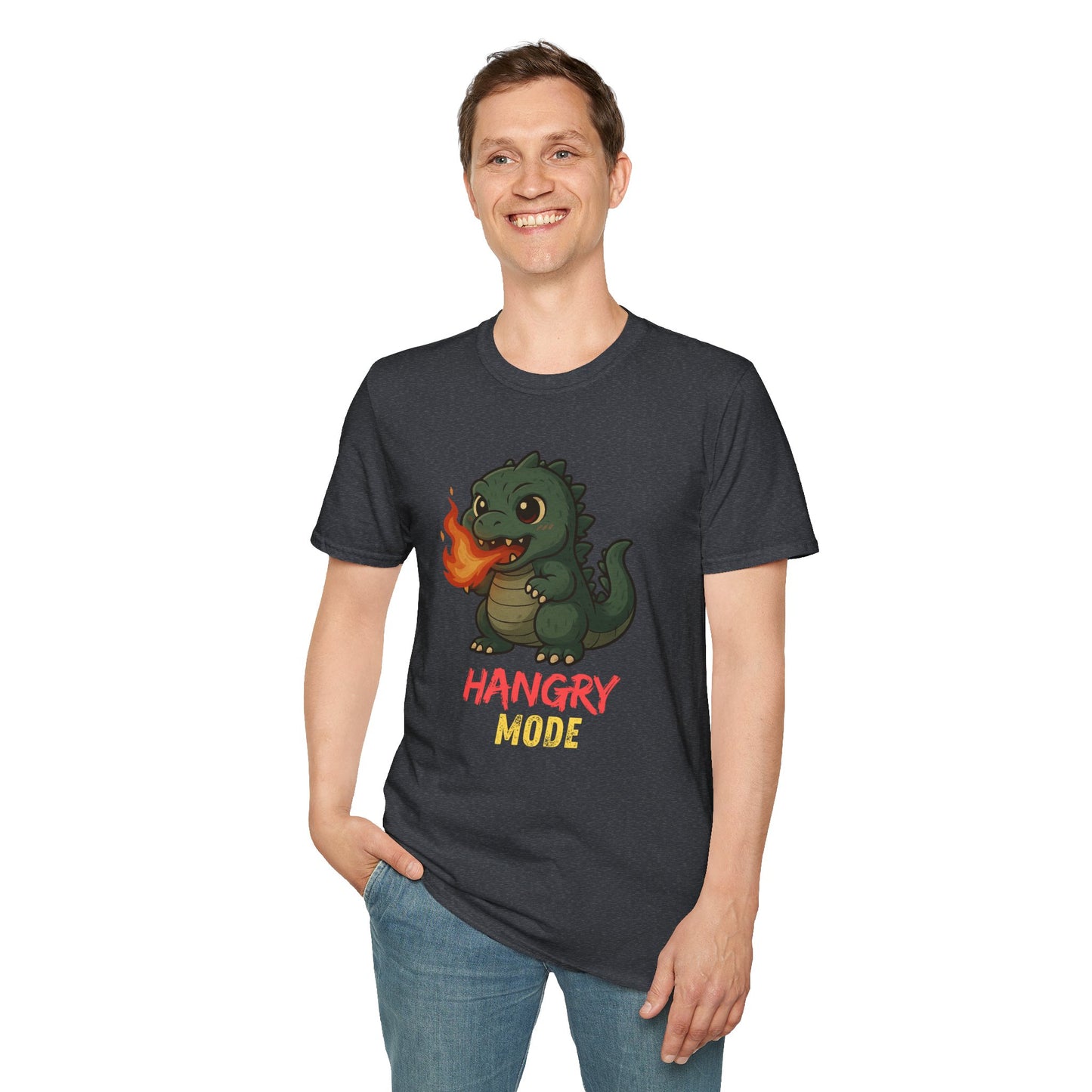 Hangry Mode Dino - Unisex Softstyle T-Shirt