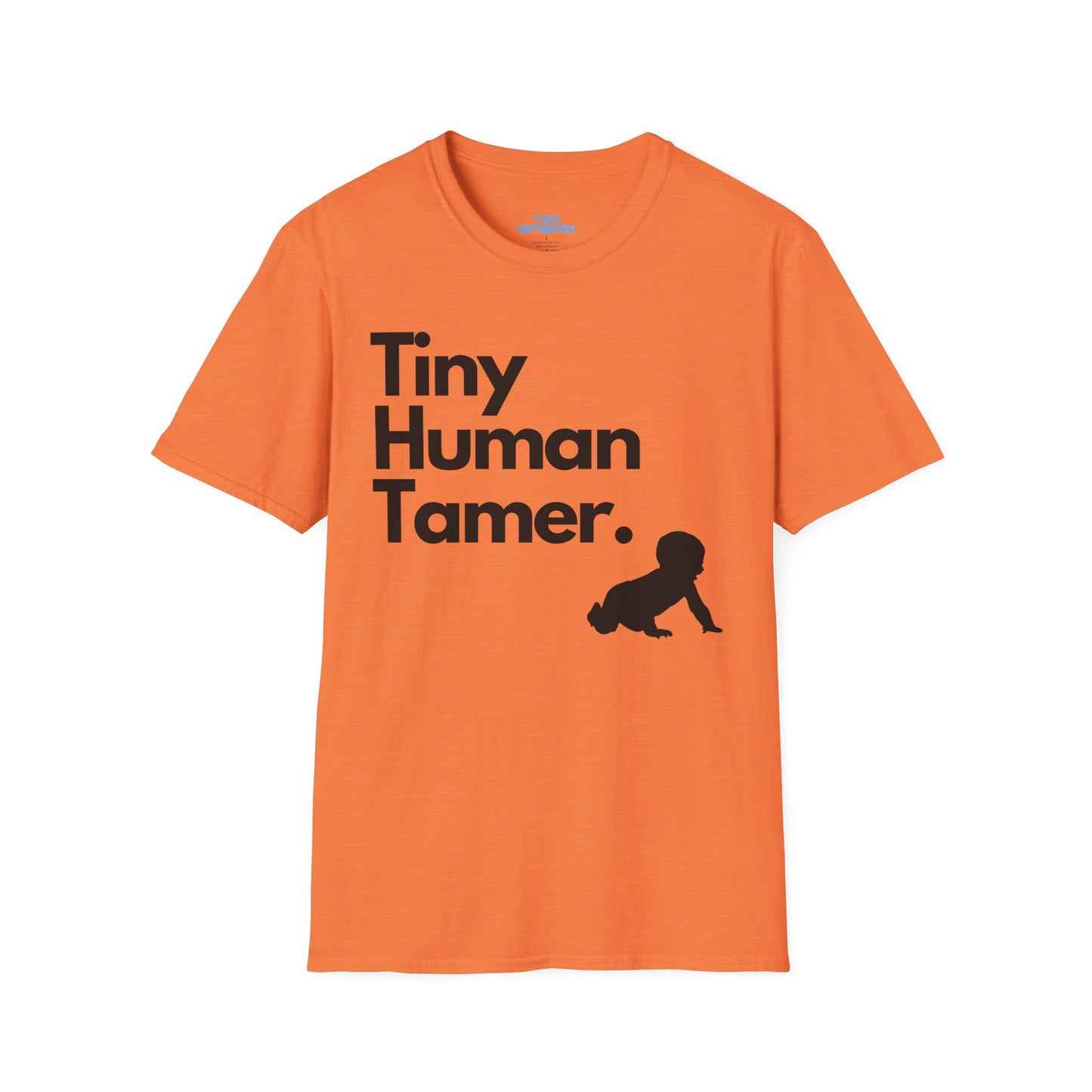 Tiny Human Tamer W/ Black Design - Unisex Softstyle T-Shirt