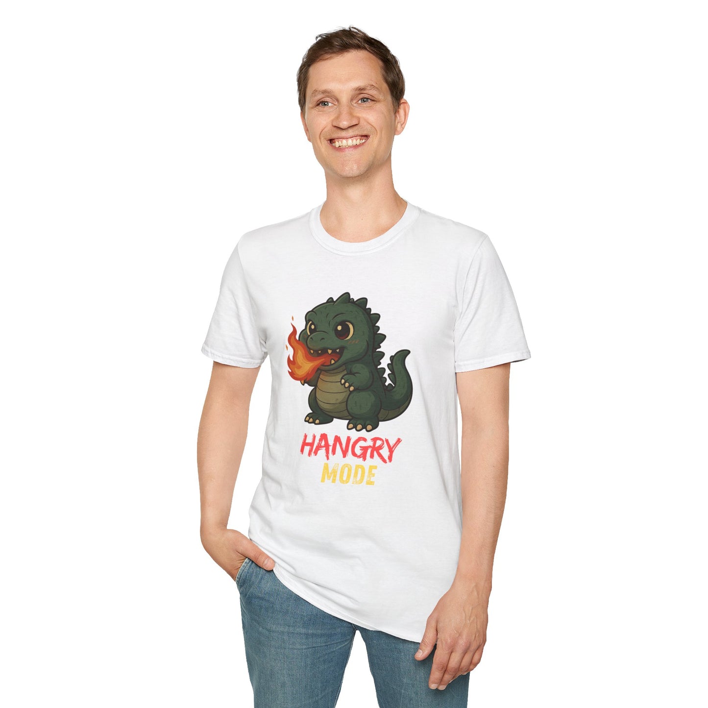 Hangry Mode Dino - Unisex Softstyle T-Shirt