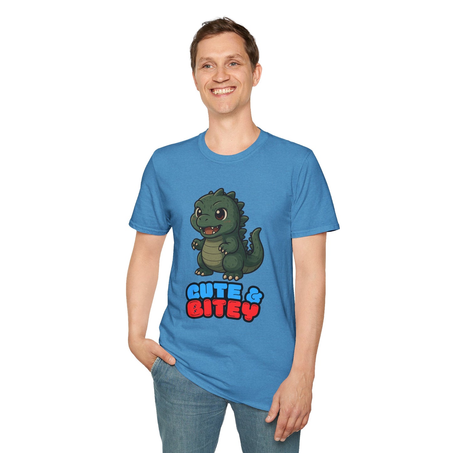 Cute & Bitey Dino - Unisex Softstyle T-Shirt