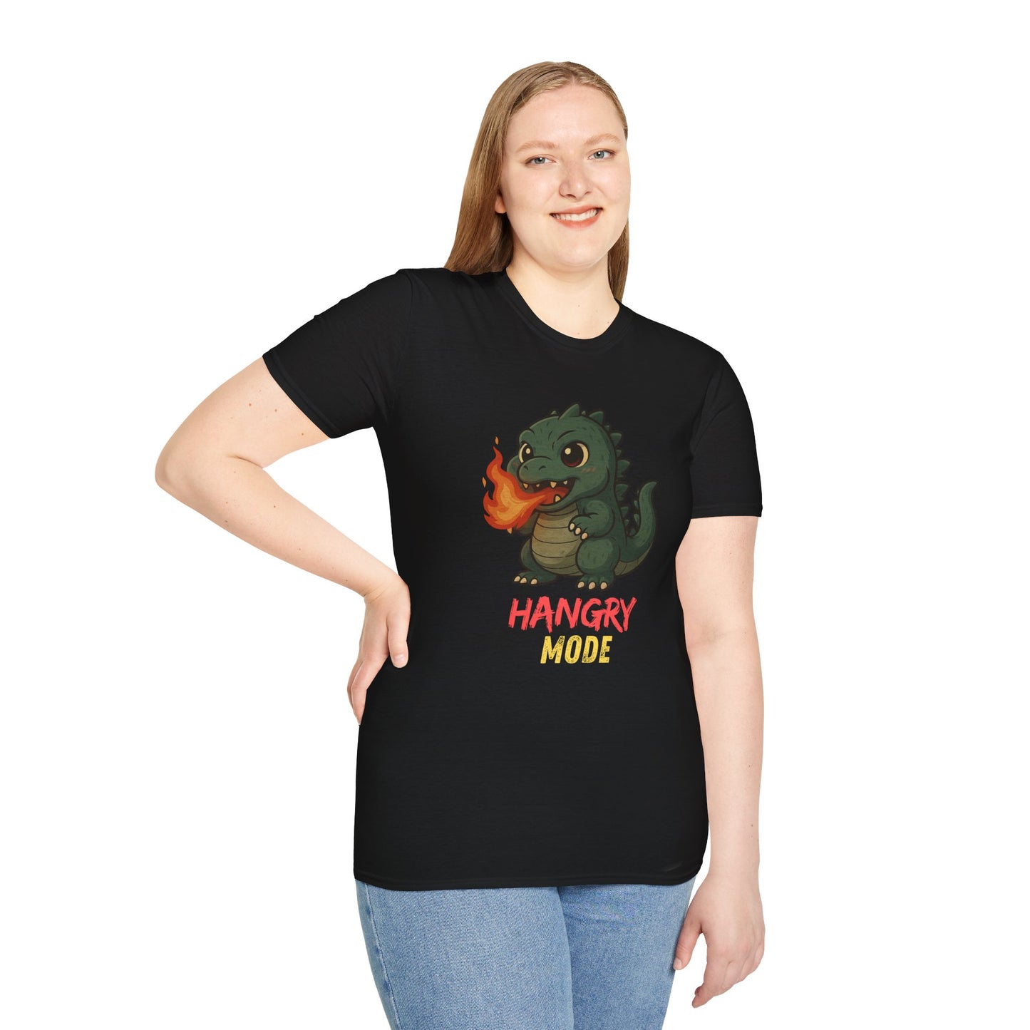 Hangry Mode Dino - Unisex Softstyle T-Shirt