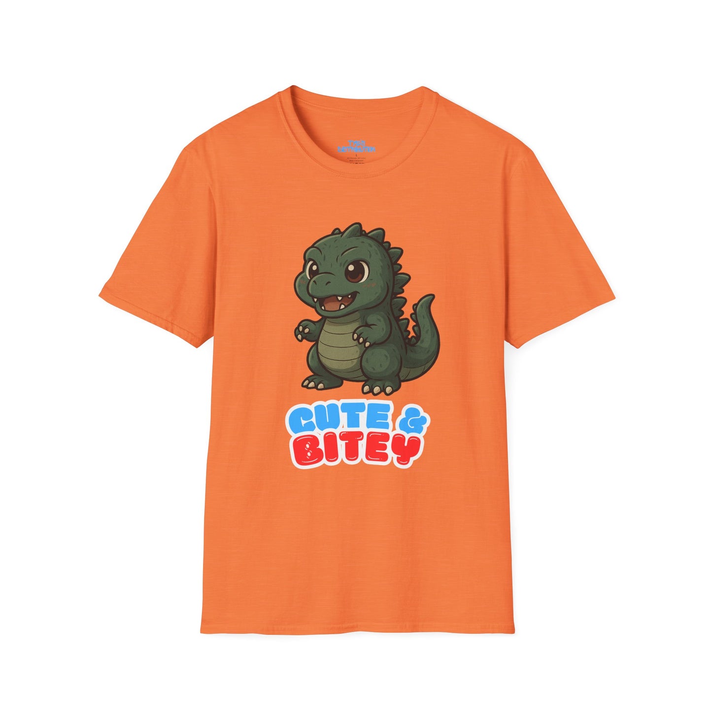 Cute & Bitey /W White Outline - Unisex Softstyle T-Shirt