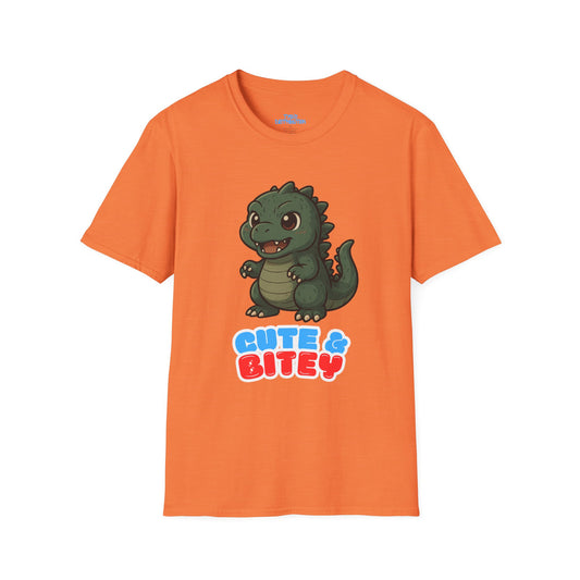 Cute & Bitey /W White Outline - Unisex Softstyle T-Shirt