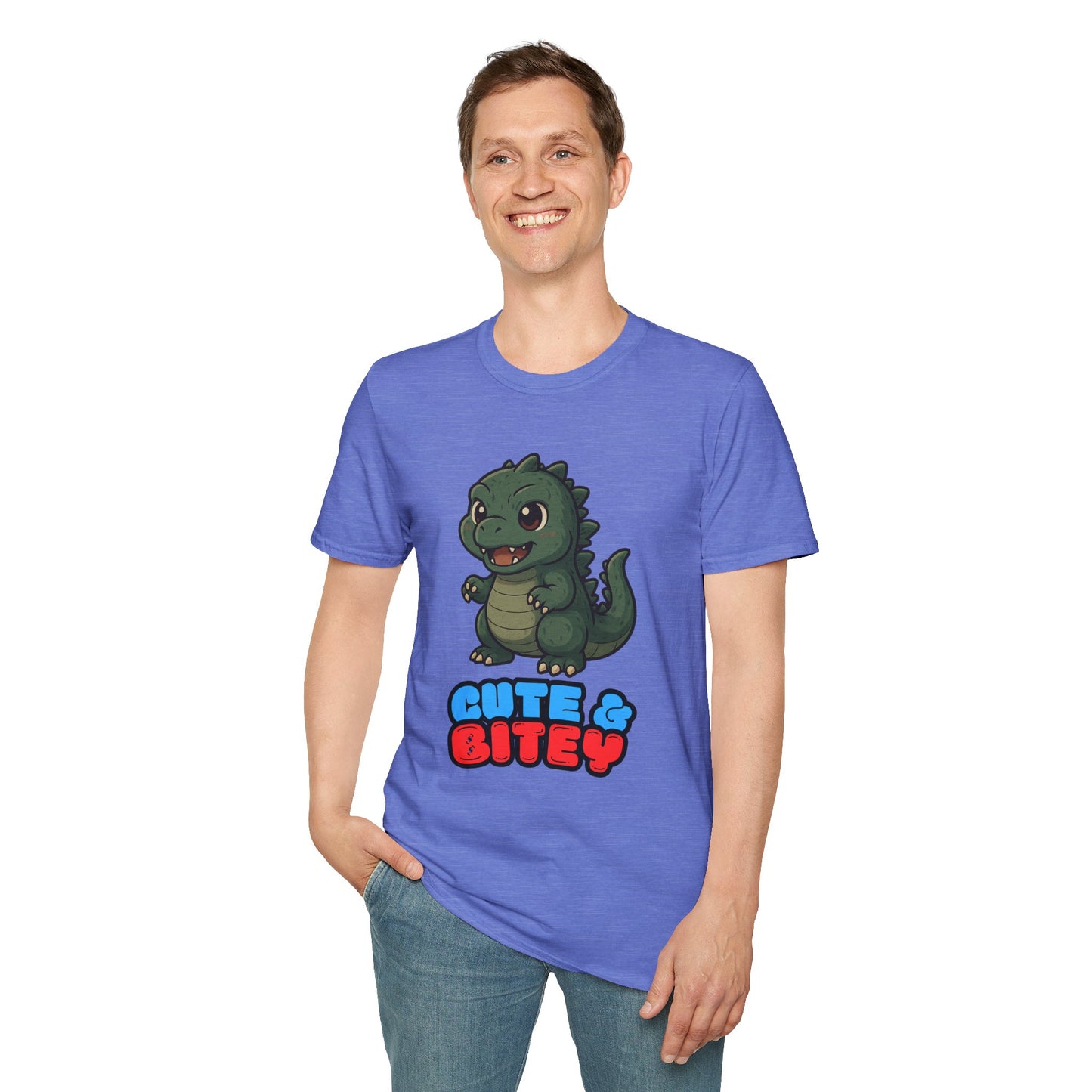 Cute & Bitey Dino - Unisex Softstyle T-Shirt
