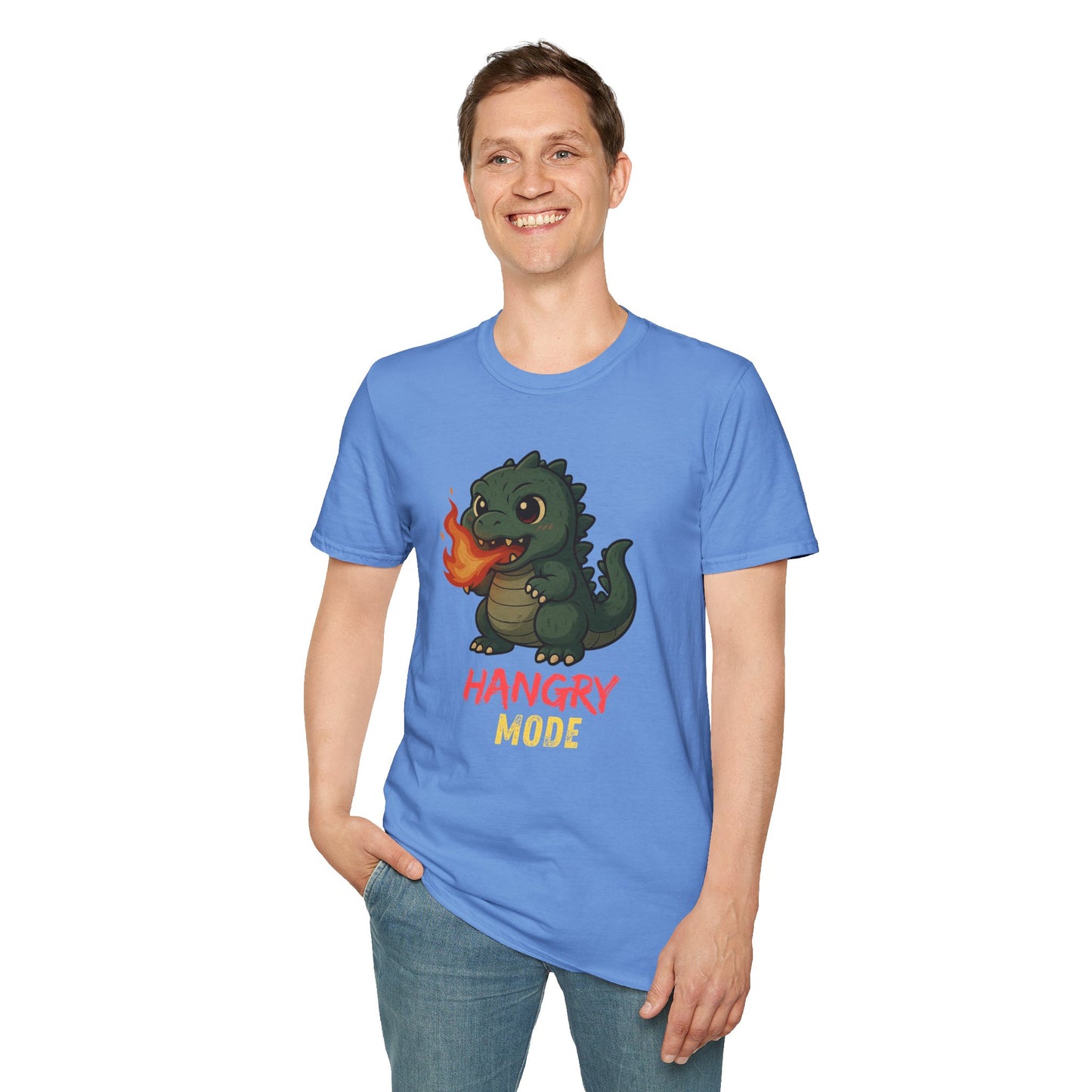 Hangry Mode Dino - Unisex Softstyle T-Shirt