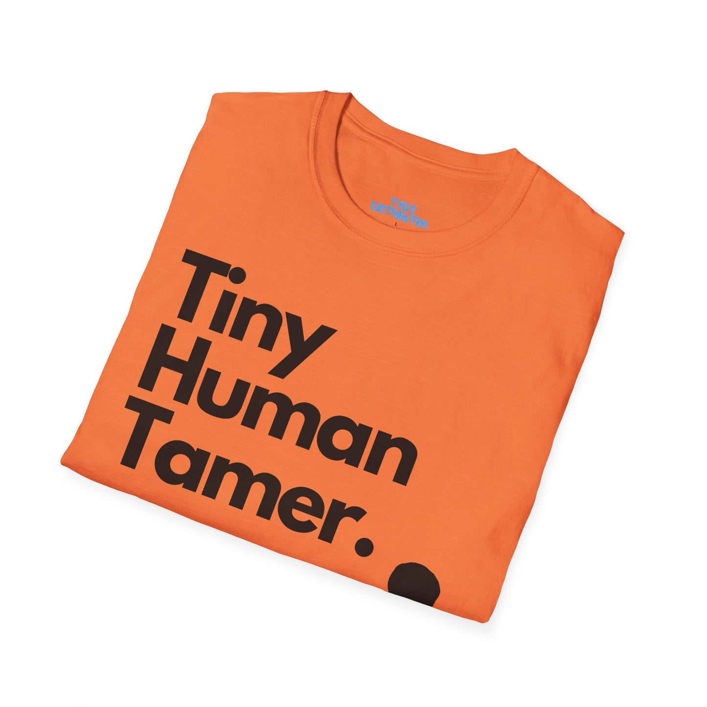 Tiny Human Tamer W/ Black Design - Unisex Softstyle T-Shirt