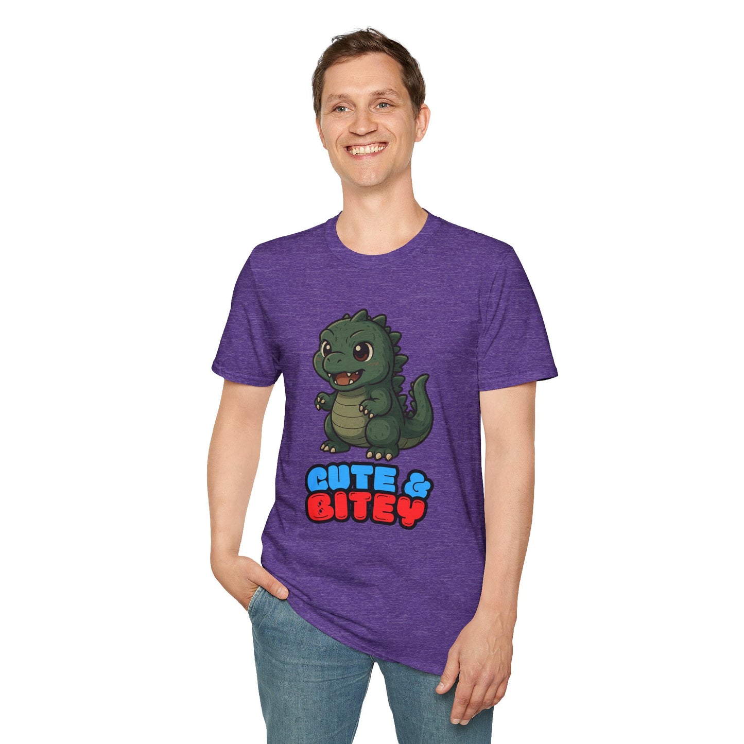 Cute & Bitey Dino - Unisex Softstyle T-Shirt