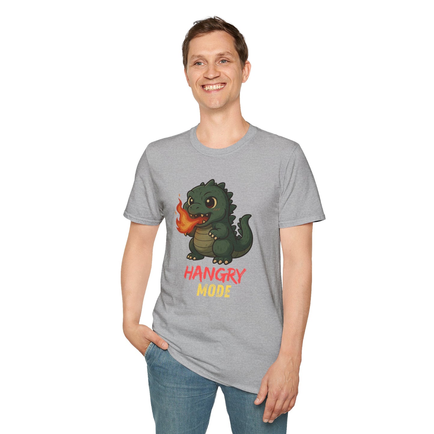 Hangry Mode Dino - Unisex Softstyle T-Shirt