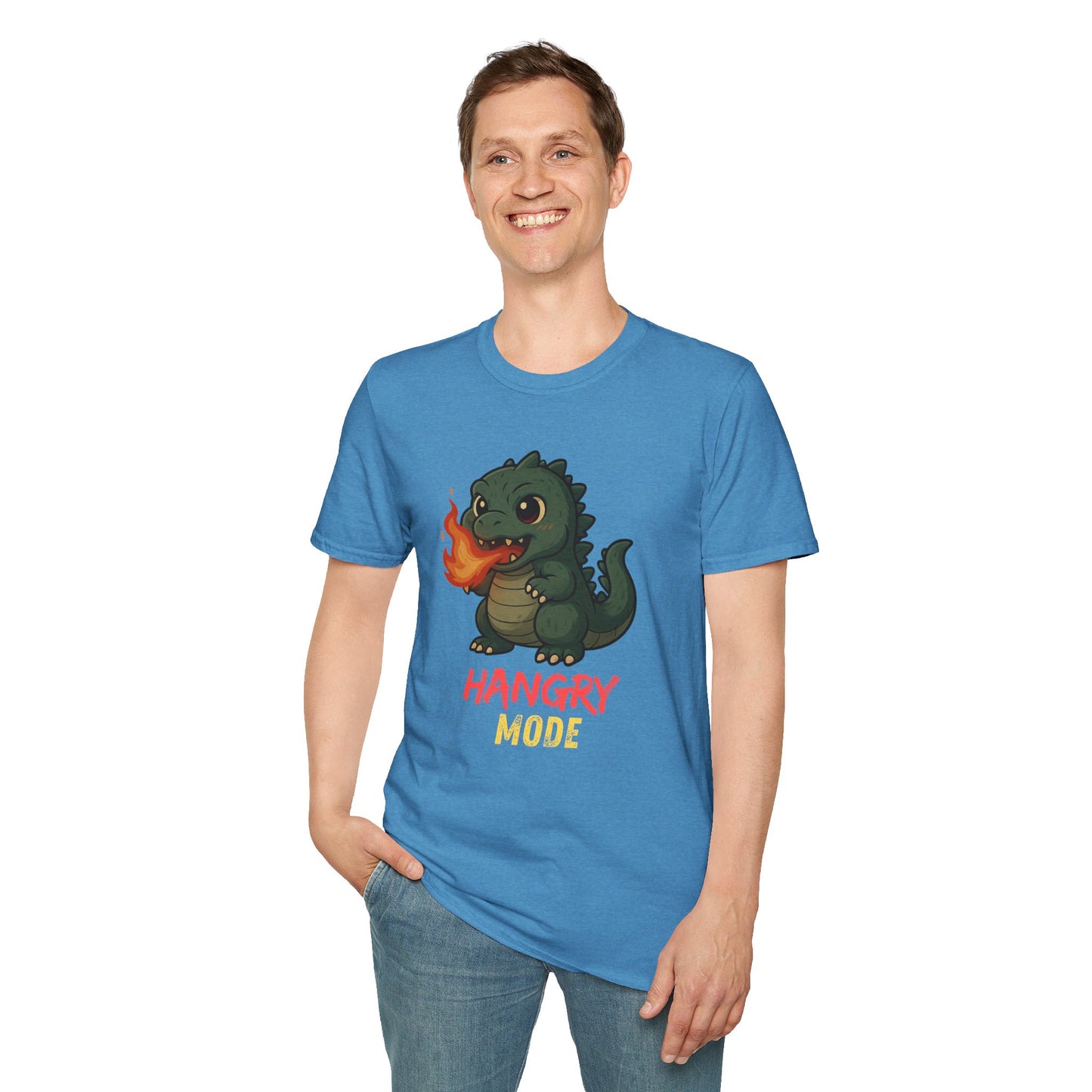Hangry Mode Dino - Unisex Softstyle T-Shirt