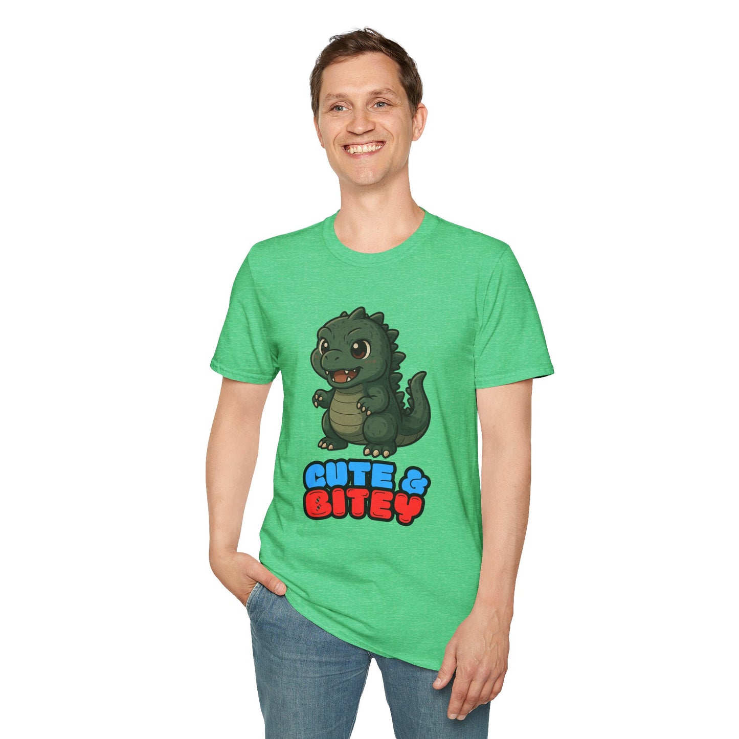 Cute & Bitey Dino - Unisex Softstyle T-Shirt