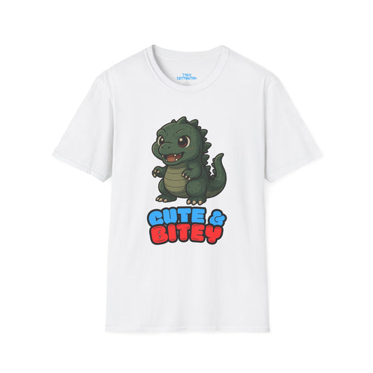 Cute & Bitey Dino - Unisex Softstyle T-Shirt