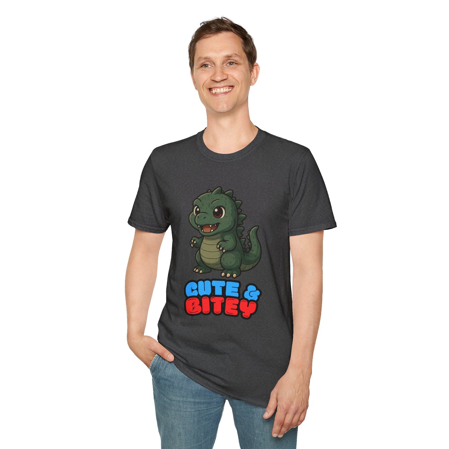Cute & Bitey Dino - Unisex Softstyle T-Shirt